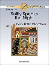Softly Speaks the Night Concert Band sheet music cover